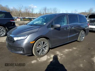 2023 Honda Odyssey Touring with VIN 5FNRL6H84PB019285, listed as a Copart auction lot 47066455 with 29,053 mi miles and Salvage Title. Bid and sale history available at DreamBid. Image 1.