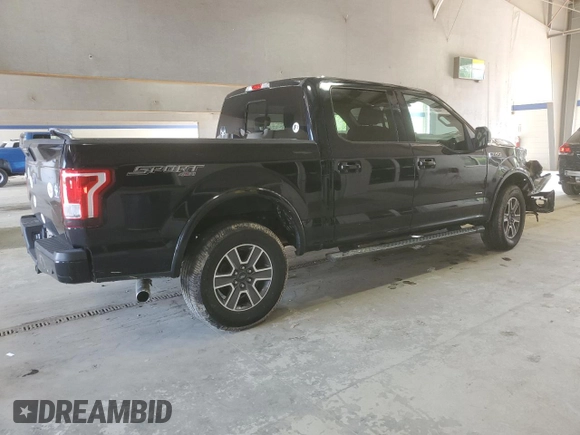 2017 Ford F-150 XL with VIN 1FTEW1EP5HKE46239, listed as a Copart auction lot 54219565 with 114,725 mi miles and Salvage Title. Bid and sale history available at carsss.com. Image 3.