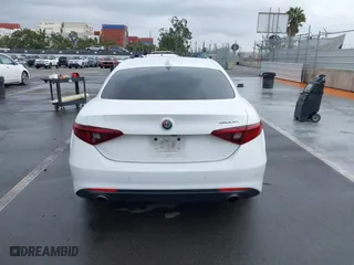 2019 Alfa Romeo Giulia with VIN ZARFAMANXK7600498, listed as a IAAI auction lot 41777643 with 100,492 mi miles. Bid and sale history available at carsss.com. Image 16.