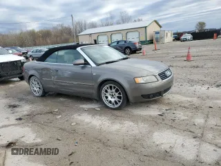 2005 Audi A4 1.8T with VIN WAUBC48H85K021690, listed as a Copart auction lot 80218614 with 107,593 mi miles and Salvage Title. Bid and sale history available at carsss.com. Image 4.