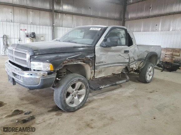 2000 Dodge Ram 1500 with VIN 3B7HF13ZXYG162341, listed as a Copart auction lot 74234234 with 0 mi miles and Salvage Title. Bid and sale history available at carsss.com. Image 1.