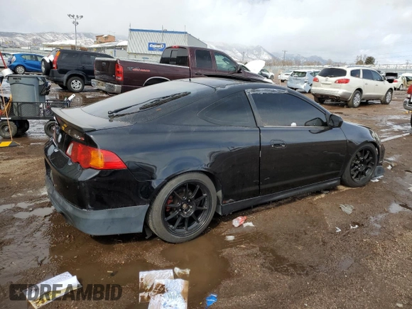 2002 Acura RSX Type S with VIN JH4DC53022C023331, listed as a Copart auction lot 49689175 with 0 mi miles and Salvage Title. Bid and sale history available at carsss.com. Image 3.