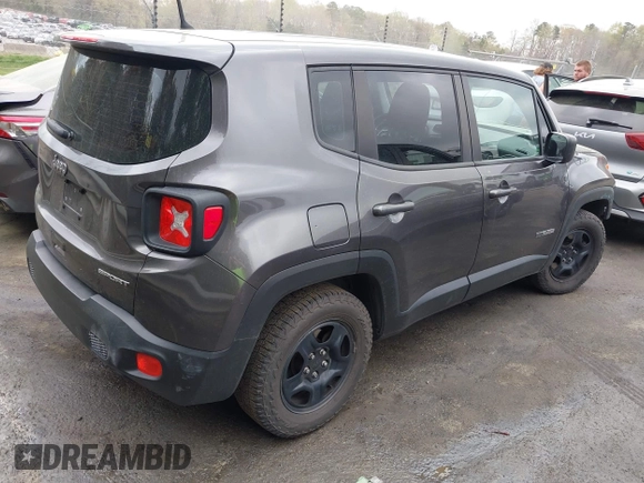 2018 Jeep Renegade Sport with VIN ZACCJAABXJPG96541, listed as a IAAI auction lot 41921701 with 112,941 mi miles and . Bid and sale history available at DreamBid. Image 4.
