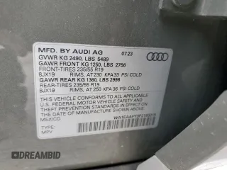 2023 Audi Q5 S line Premium Plus z VIN WA1EAAFY3P2183215, wystawiony jako Copart lot #57240255 z przebiegiem 13 998 mil mil oraz Szkody całkowita. Historia ofert i sprzedaży dostępna na DreamBid. Obrazek 13.