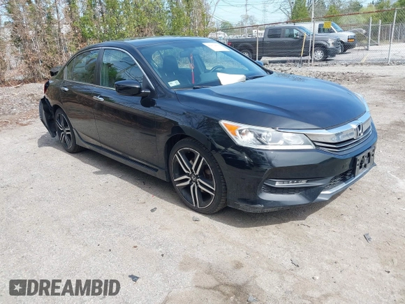 2016 Honda Accord Sport with VIN 1HGCR2F51GA061994, listed as a IAAI auction lot 42179004 with 117,880 mi miles and . Bid and sale history available at DreamBid. Image 1.