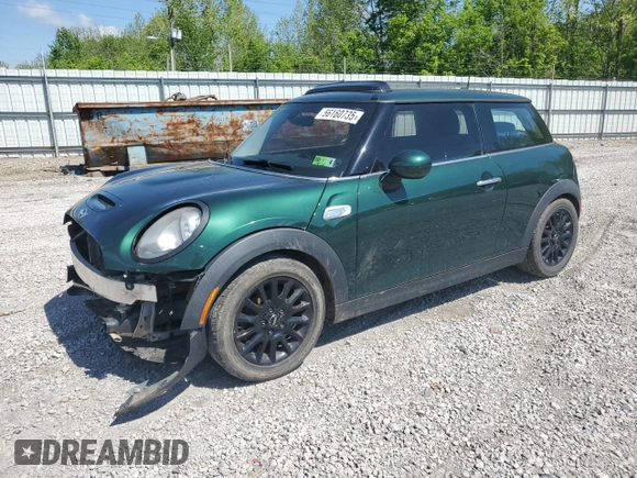 2014 MINI Hardtop S with VIN WMWXM7C50ET970033, listed as a Copart auction lot 56160735 with 125,208 mi miles and Salvage title. Bid and sale history available at DreamBid. Image 1.