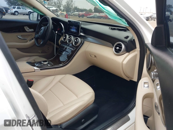 2018 Mercedes-Benz C 300 with VIN 55SWF4JB5JU253705, listed as a IAAI auction lot 42158469 with 93,676 mi miles and . Bid and sale history available at carsss.com. Image 5.