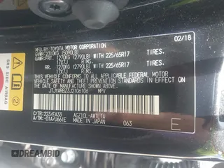2018 Lexus NX 300 with VIN JTJYARBZ3J2106106, listed as a IAAI auction lot 42245995 with 26,567 mi miles and . Bid and sale history available at DreamBid. Image 9.