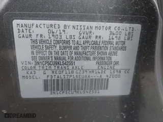 2019 Nissan Kicks S with VIN 3N1CP5CU9KL542551, listed as a IAAI auction lot 41732325 with 143,774 mi miles. Bid and sale history available at carsss.com. Image 9.