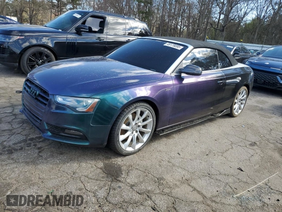 2013 Audi A5 Premium Plus z VIN WAULFAFH7DN006219, wystawiony jako Copart lot #49179095 z przebiegiem 134 360 mil mil oraz Szkoda całkowita • Salvage title. Historia ofert i sprzedaży dostępna na DreamBid. Obrazek 1.