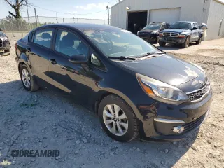 2017 Kia Rio EX with VIN KNADN4A3XH6086281, listed as a Copart auction lot 63582924 with 87,566 mi miles and Salvage Title. Bid and sale history available at carsss.com. Image 4.