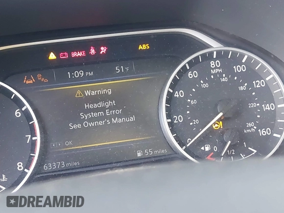 2020 Nissan Maxima Platinum with VIN 1N4AA6FV5LC374801, listed as a IAAI auction lot 42049391 with 63,373 mi miles and . Bid and sale history available at DreamBid. Image 7.