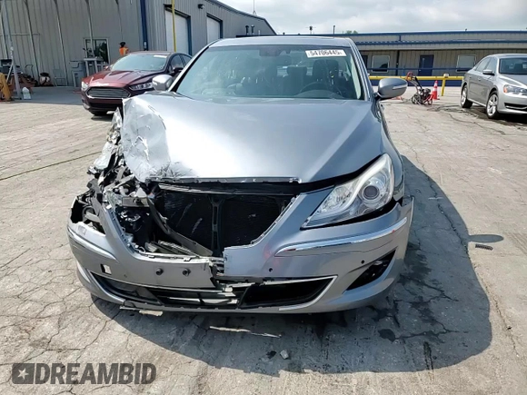 2013 Hyundai Genesis 3.8L with VIN KMHGC4DD4DU256047, listed as a Copart auction lot 54706445 with 122,891 mi miles and Salvage Title. Bid and sale history available at DreamBid. Image 14.