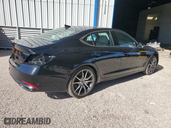 2025 Genesis G70 2.5T with VIN KMTG34SC4SU149867, listed as a Copart auction lot 85691544 with 2,338 mi miles and Clean Title. Bid and sale history available at DreamBid. Image 3.