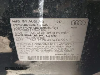 2018 Audi Q5 Premium Plus with VIN WA1BNAFY2J2080270, listed as a IAAI auction lot 41718523 with 115,643 mi miles. Bid and sale history available at carsss.com. Image 9.
