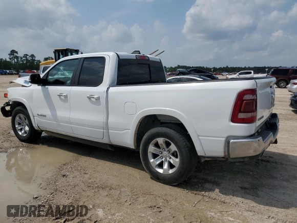 2021 Ram 1500 Laramie with VIN 1C6SRFDT9MN771658, listed as a Copart auction lot 54327585 with 86,062 mi miles and Salvage Title. Bid and sale history available at carsss.com. Image 2.