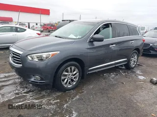 2013 Infiniti JX35 with VIN 5N1AL0MM8DC303486, listed as a IAAI auction lot 41516004 with 155,970 mi miles. Bid and sale history available at carsss.com. Image 17.