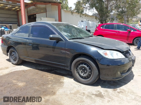 2004 Honda Civic LX z VIN 1HGEM22504L037201, wystawiony jako IAAI lot #42246672 z przebiegiem 158 811 mil mil oraz . Historia ofert i sprzedaży dostępna na DreamBid. Obrazek 1.