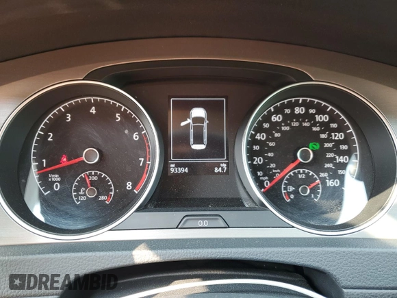 2016 Volkswagen Golf SportWagen TSI S with VIN 3VWC17AU3GM521562, listed as a Copart auction lot 70613184 with 93,394 mi miles and Clean Title. Bid and sale history available at carsss.com. Image 9.