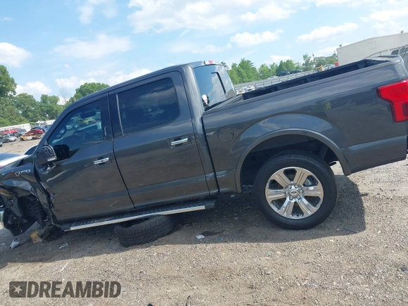 2019 Ford F-150 XL with VIN 1FTEW1C47KKF08272, listed as a IAAI auction lot 42243288 with 225,490 mi miles and . Bid and sale history available at DreamBid. Image 14.