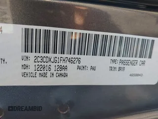 2015 Dodge Charger SXT z VIN 2C3CDXJG1FH746276, wystawiony jako IAAI lot #40925452 z przebiegiem 121 070 mil mil oraz . Historia ofert i sprzedaży dostępna na DreamBid. Obrazek 9.