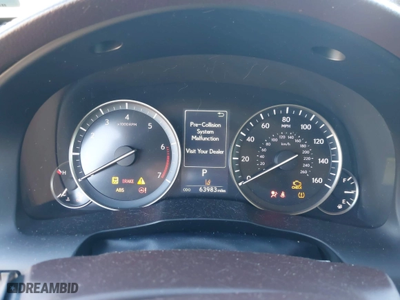 2016 Lexus ES 350 with VIN JTHBK1GG6G2222180, listed as a IAAI auction lot 41206605 with 63,983 mi miles. Bid and sale history available at carsss.com. Image 7.