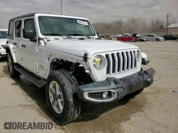 2021 Jeep Wrangler Unlimited Sahara с VIN 1C4HJXEG3MW619175, выставлен на аукционе Copart как лот 49053575 с пробегом 61 333 миль миль и Списание • Salvage title. История ставок и продаж доступна на DreamBid. Изображение 13.