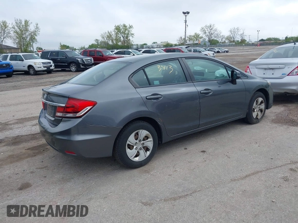 2013 Honda Civic LX with VIN 19XFB2F52DE013882, listed as a IAAI auction lot 42183413 with 217,293 mi miles and . Bid and sale history available at DreamBid. Image 4.