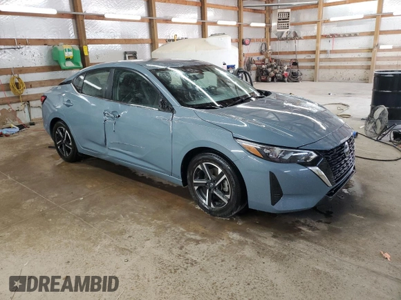 2024 Nissan Sentra SV with VIN 3N1AB8CV0RY333700, listed as a Copart auction lot 66105155 with 25,655 mi miles and Clean title. Bid and sale history available at DreamBid. Image 4.
