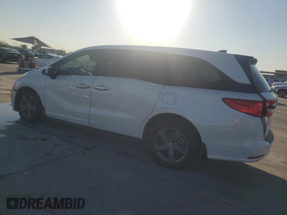 2022 Honda Odyssey EX with VIN 5FNRL6H50NB011204, listed as a Copart auction lot 78883064 with 74,144 mi miles and Salvage Title. Bid and sale history available at DreamBid. Image 2.