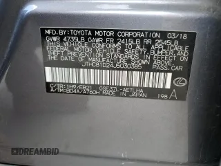 2018 Lexus IS 300 with VIN JTHC81D24J5030385, listed as a Copart auction lot 57968765 with 135,212 mi miles and Salvage title. Bid and sale history available at DreamBid. Image 12.