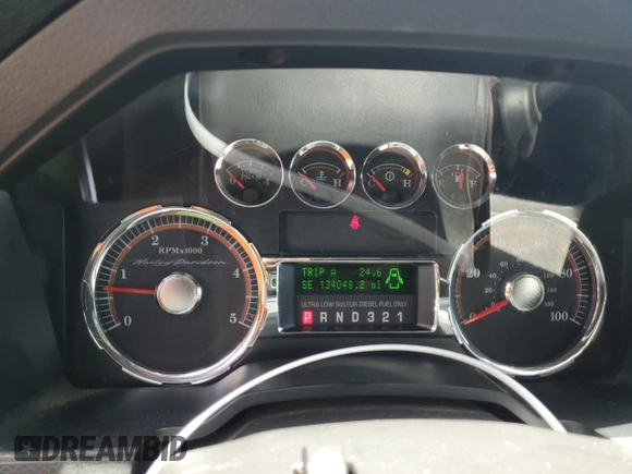 2008 Ford F-250 XL with VIN 1FTSW21R88ED30385, listed as a Copart auction lot 60608995 with 134,048 mi miles and Salvage title. Bid and sale history available at DreamBid. Image 9.