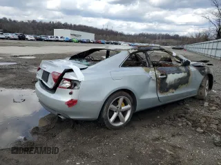 2009 Audi A5 with VIN WAUDK78T09A001754, listed as a Copart auction lot 50574115 with 0 mi miles and Salvage Title. Bid and sale history available at carsss.com. Image 3.