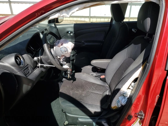 2014 Nissan Versa SV with VIN 3N1CN7AP7EL803677, listed as a Copart auction lot 45910225 with 0 mi miles and Salvage Title. Bid and sale history available at carsss.com. Image 7.