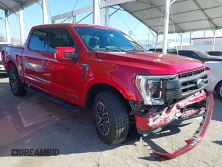 2022 Ford F-150 XL with VIN 1FTFW1EDXNFA50015, listed as a IAAI auction lot 41630903 with 37,420 mi miles. Bid and sale history available at carsss.com. Image 1.