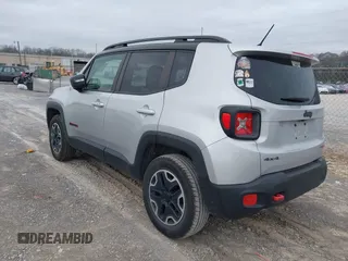 2015 Jeep Renegade Trailhawk with VIN ZACCJBCT7FPB16505, listed as a IAAI auction lot 41789335 with 63,416 mi miles and . Bid and sale history available at DreamBid. Image 3.