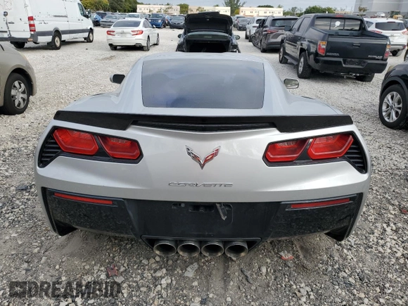 2017 Chevrolet Corvette 3LT with VIN 1G1YF2D74H5114188, listed as a Copart auction lot 41438495 with 44,569 mi miles and Clean Title. Bid and sale history available at carsss.com. Image 6.
