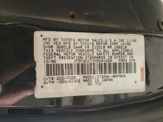 1997 Toyota Celica GT z VIN JT5FG02T3V0041206, wystawiony jako Copart lot #54601725 z przebiegiem 198 685 mil mil oraz Szkody całkowita. Historia ofert i sprzedaży dostępna na DreamBid. Obrazek 13.