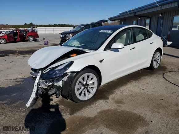 2023 Tesla Model 3 with VIN 5YJ3E1EA2PF696149, listed as a Copart auction lot 83690454 with 13,901 mi miles and Salvage Title. Bid and sale history available at carsss.com. Image 1.