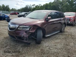 2015 Acura MDX Technology with VIN 5FRYD3H49FB006209, listed as a Copart auction lot 63844475 with 122,180 mi miles and Salvage title. Bid and sale history available at DreamBid. Image 1.
