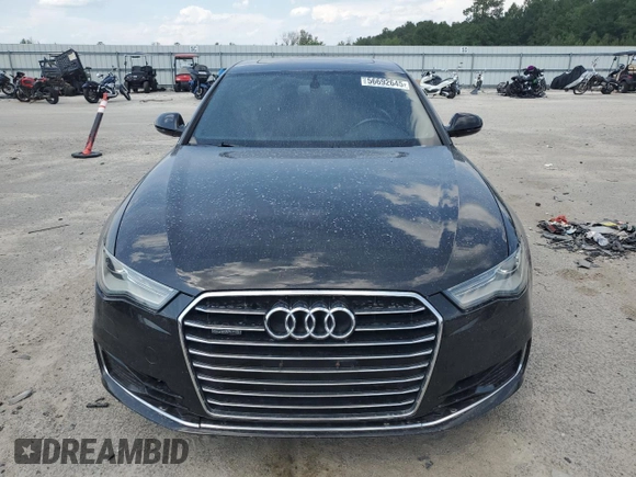 2016 Audi A6 Premium Plus with VIN WAUGFAFC0GN009716, listed as a Copart auction lot 56692645 with 82,189 mi miles and Salvage title. Bid and sale history available at DreamBid. Image 5.