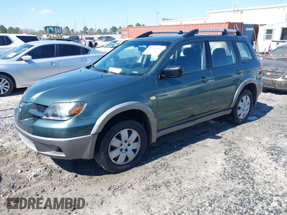 2003 Mitsubishi Outlander LS with VIN JA4LX31G93U043958, listed as a IAAI auction lot 41665111 with 78,582 mi miles. Bid and sale history available at carsss.com. Image 2.