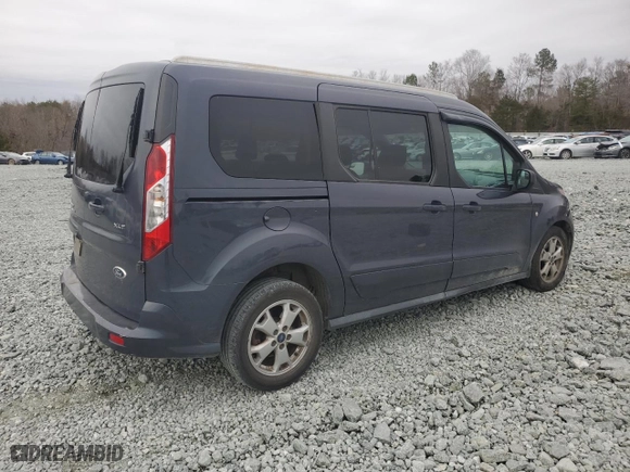 2014 Ford Transit Connect Wagon XLT with VIN NM0GS9F75E1138097, listed as a Copart auction lot 42780985 with 165,432 mi miles and Salvage Title. Bid and sale history available at carsss.com. Image 3.