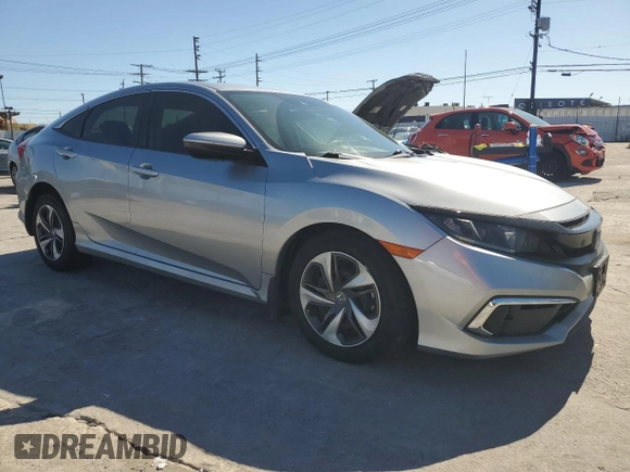 2020 Honda Civic Sedan LX with VIN 19XFC2F64LE205261, listed as a Copart auction lot 49528865 with 48,665 mi miles and Salvage Title. Bid and sale history available at carsss.com. Image 4.