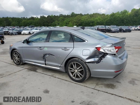 2015 Hyundai Sonata Sport z VIN 5NPE34AB1FH074866, wystawiony jako Copart lot #56642235 z przebiegiem 118 094 mil mil oraz Szkoda całkowita • Salvage title. Historia ofert i sprzedaży dostępna na DreamBid. Obrazek 2.