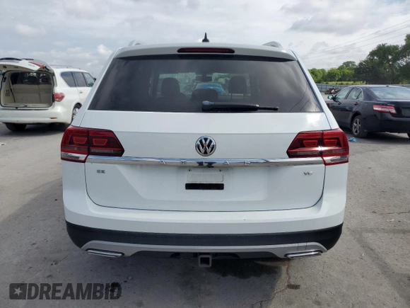 2019 Volkswagen Atlas SE with VIN 1V2DR2CA2KC525889, listed as a Copart auction lot 63623865 with 85,936 mi miles and Salvage title. Bid and sale history available at DreamBid. Image 6.