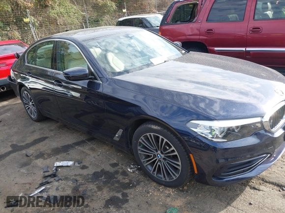 2019 BMW 5 Series 530i xDrive with VIN WBAJA7C50KWW48792, listed as a IAAI auction lot 41840161 with 58,313 mi miles. Bid and sale history available at carsss.com. Image 1.