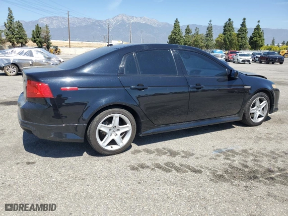 2005 Acura TL with VIN 19UUA66215A058180, listed as a Copart auction lot 52783085 with 43,976 mi miles and Salvage Title. Bid and sale history available at carsss.com. Image 3.