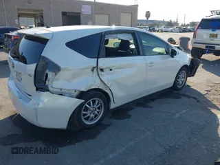 2017 Toyota Prius v Two with VIN JTDZN3EU9HJ066736, listed as a IAAI auction lot 42025100 with 89,082 mi miles. Bid and sale history available at carsss.com. Image 4.