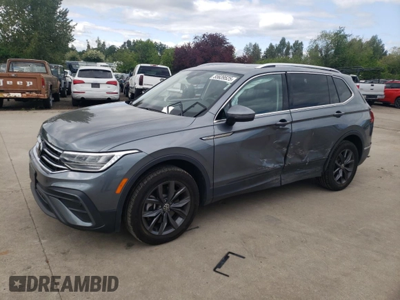 2023 Volkswagen Tiguan SE с VIN 3VVMB7AX7PM008282, выставлен на аукционе Copart как лот 55639525 с пробегом 32 490 миль миль и Списание • Salvage title. История ставок и продаж доступна на DreamBid. Изображение 1.